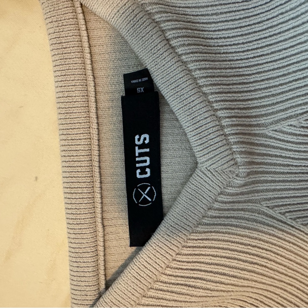 CUTS Tan Ribbed Knit Two-Piece Set - Picture 2 of 3
